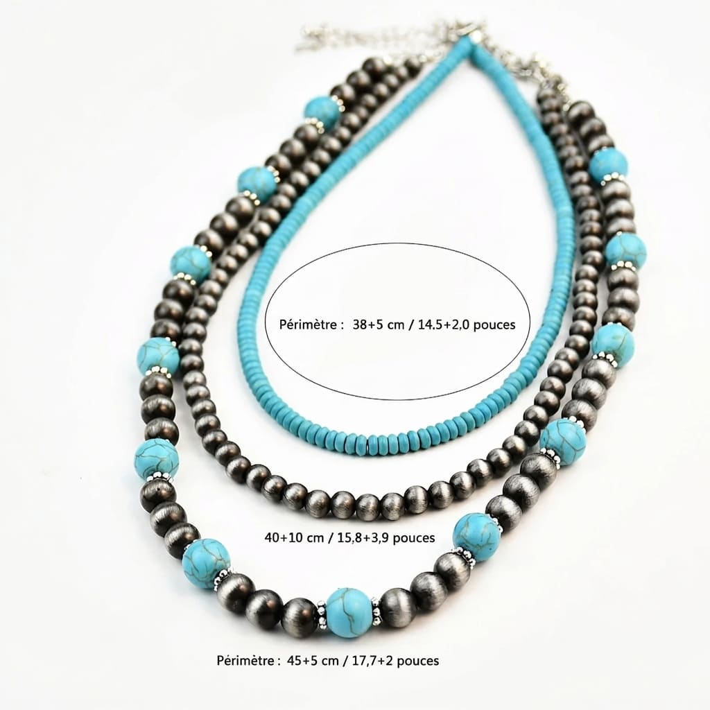 Collier Turquoise Ancien