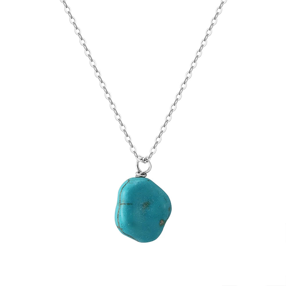 Collier Perle Turquoise