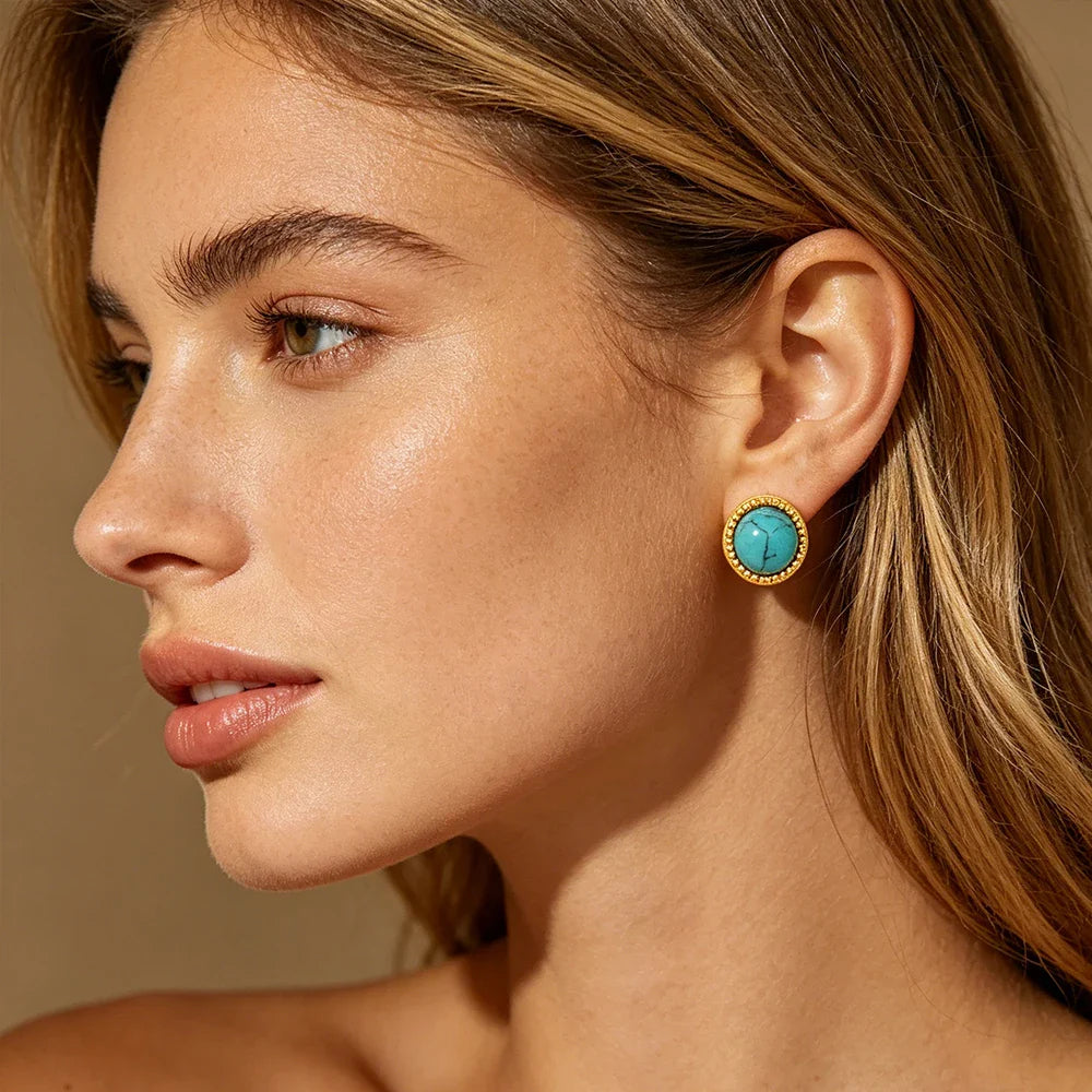 Boucle d’Oreille Turquoise