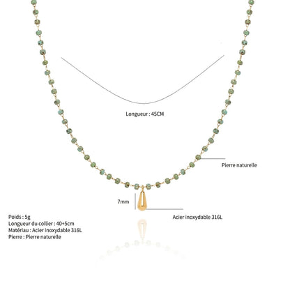Collier Goutte Turquoise