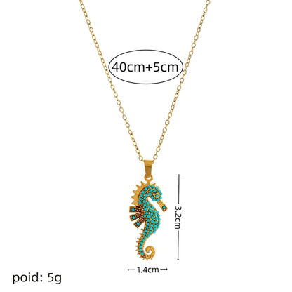 Collier Doré et Turquoise