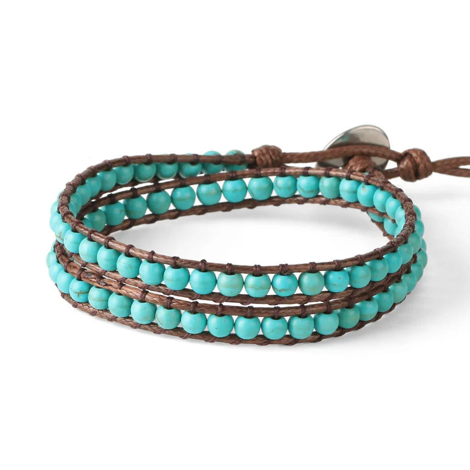 bracelet indien turquoise