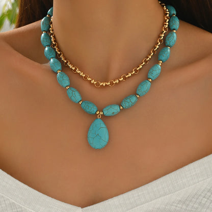 Collier Ras de Cou Turquoise