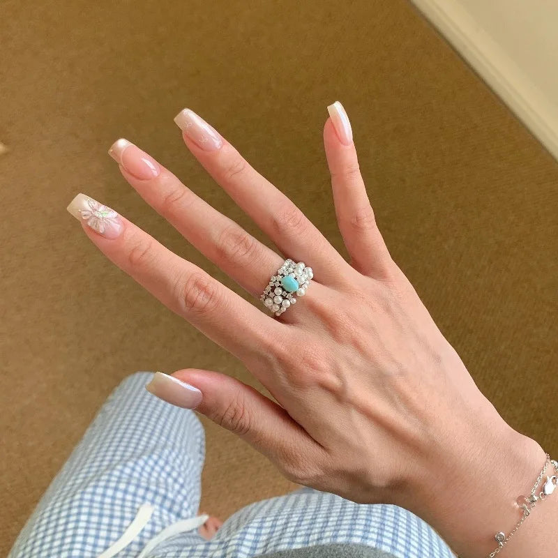 Bague Turquoise Argent Femme