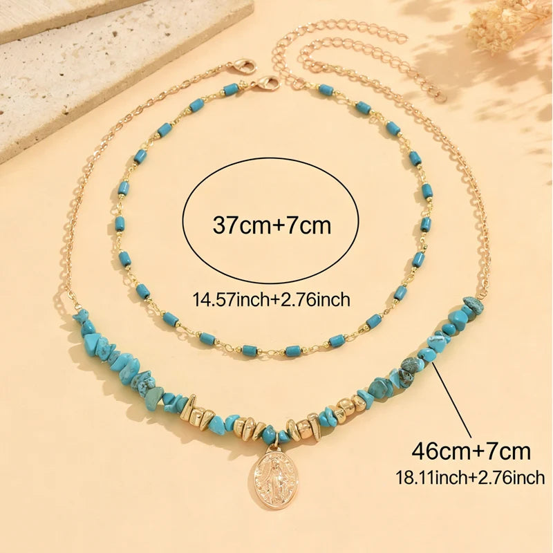 Collier Pierre Turquoise