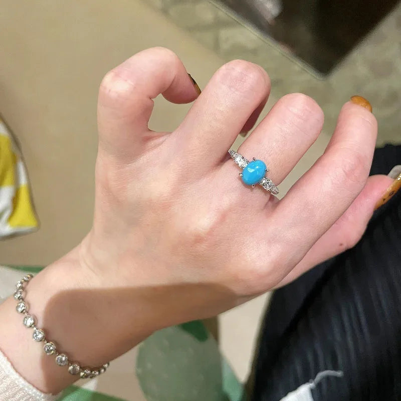 Bague Turquoise Argent