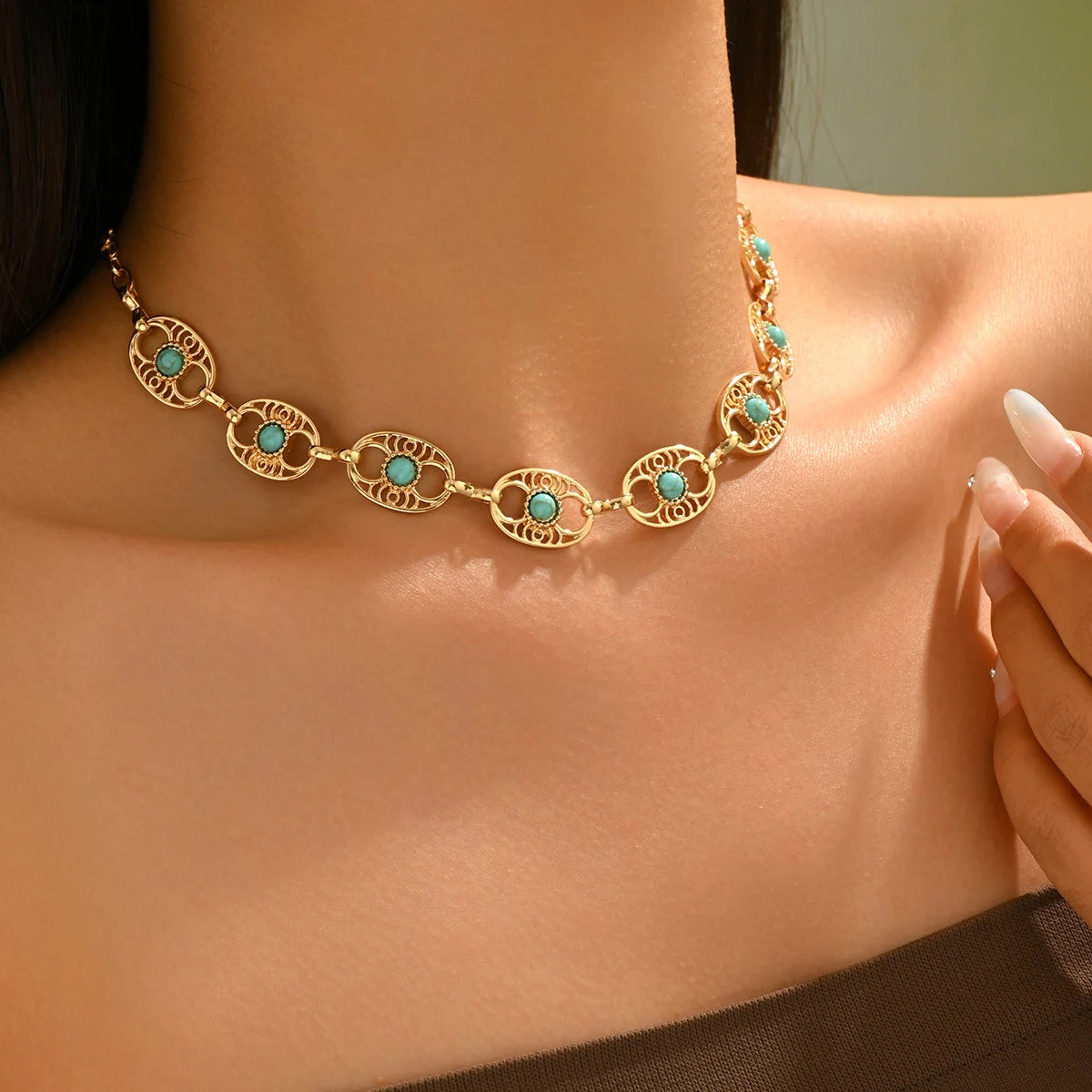 Collier Turquoise Femme