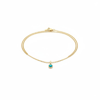 collier perle bleu turquoise