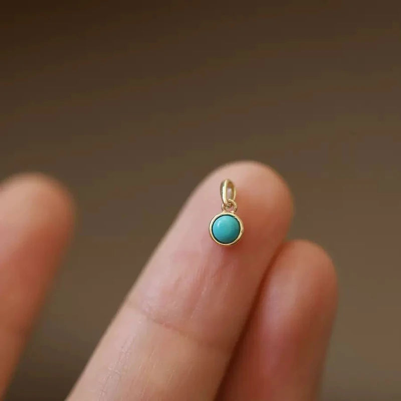 Collier Perle Bleu Turquoise
