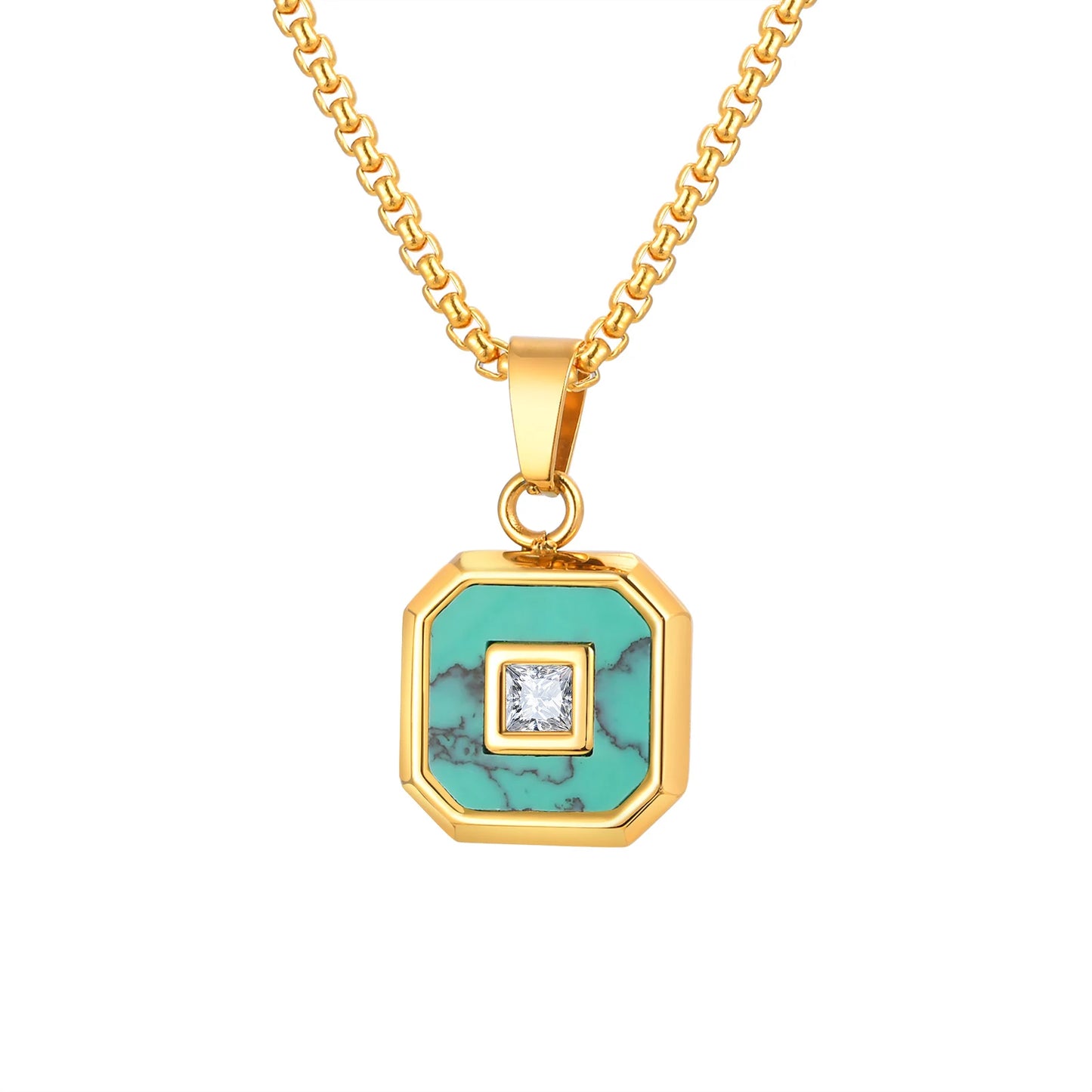 Collier Turquoise Homme