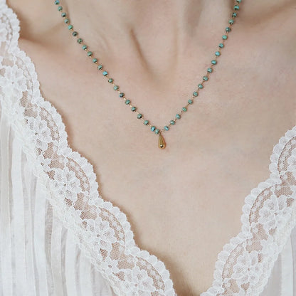 Collier Goutte Turquoise