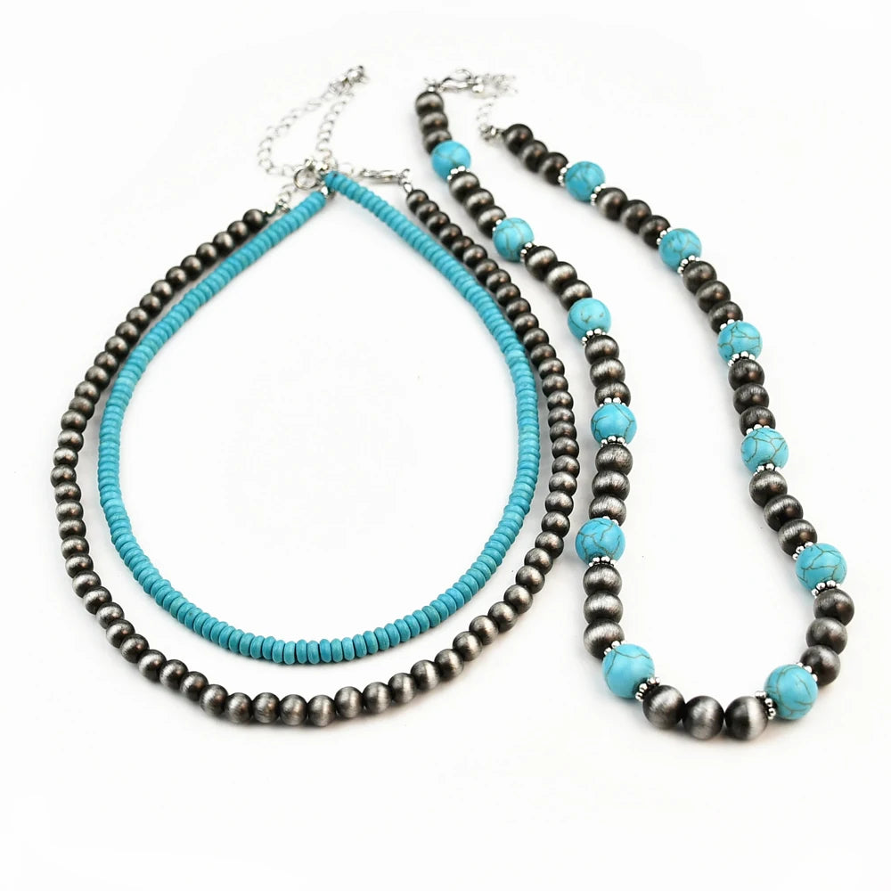Collier Turquoise Ancien