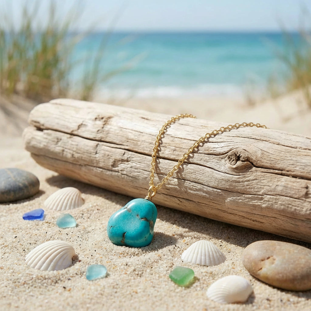 Collier Perle Turquoise