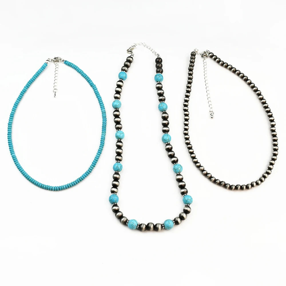 Collier Turquoise Ancien