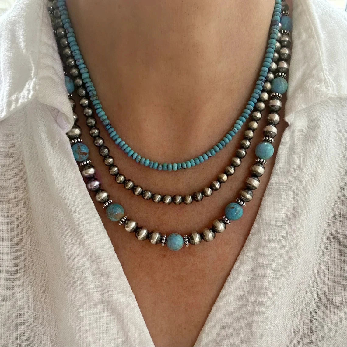 Collier Turquoise Ancien