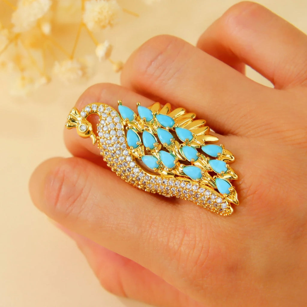 Bague Turquoise Or