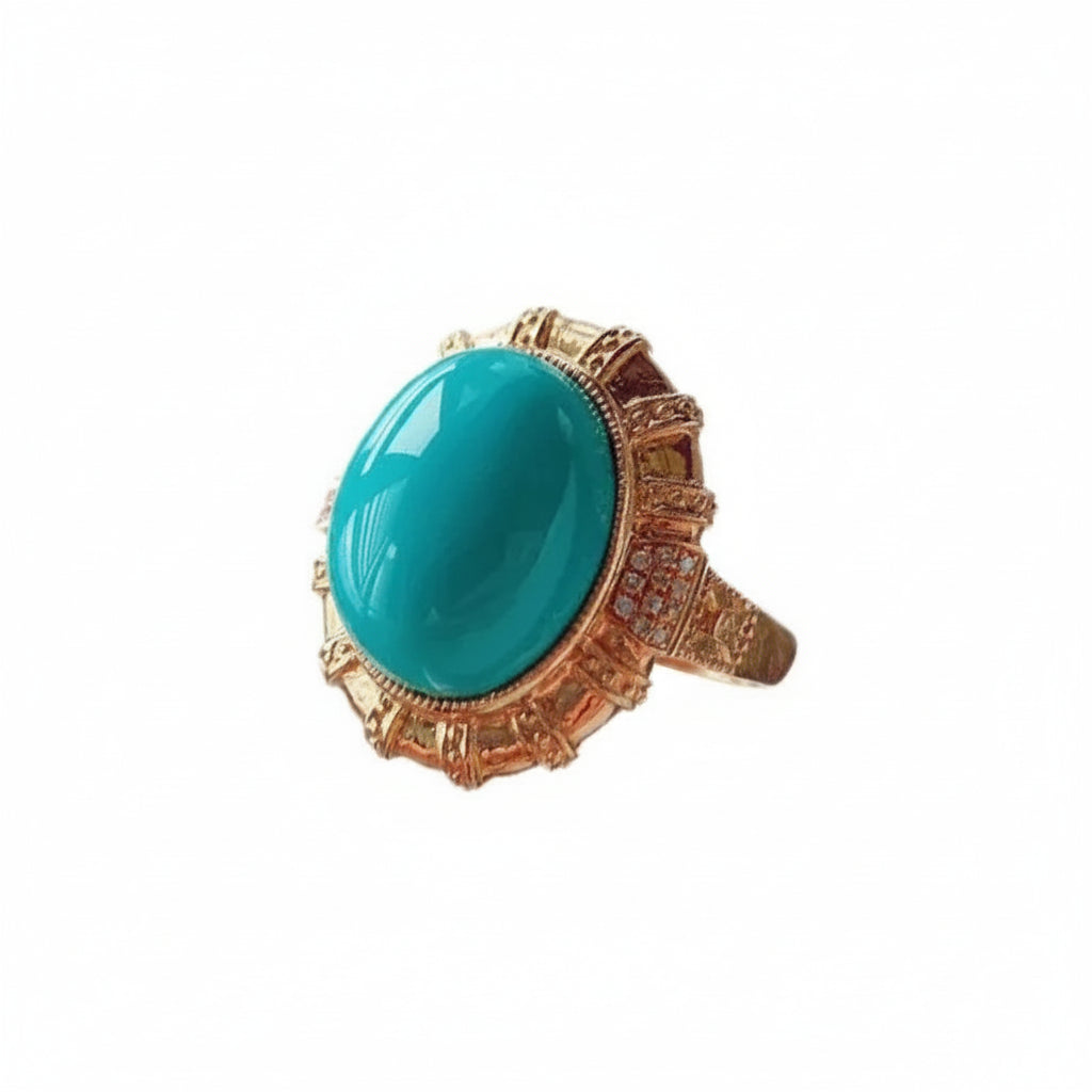 bague amerindienne turquoise