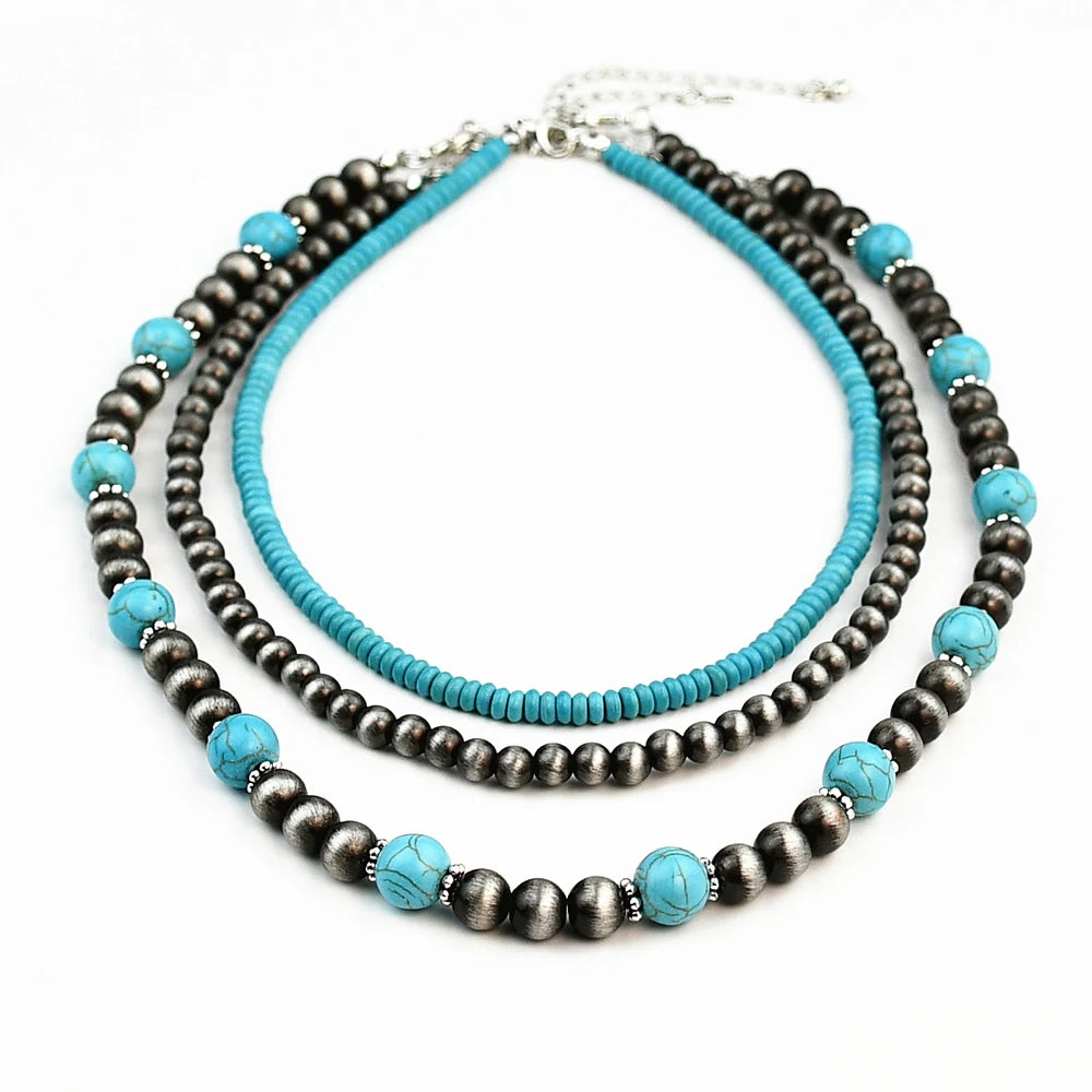 collier turquoise ancien