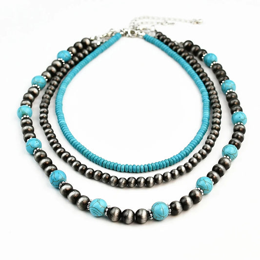 collier turquoise ancien