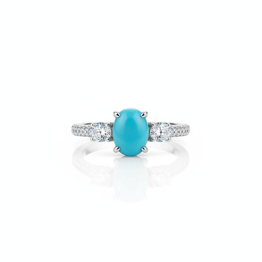 bague turquoise argent