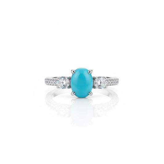 bague turquoise argent