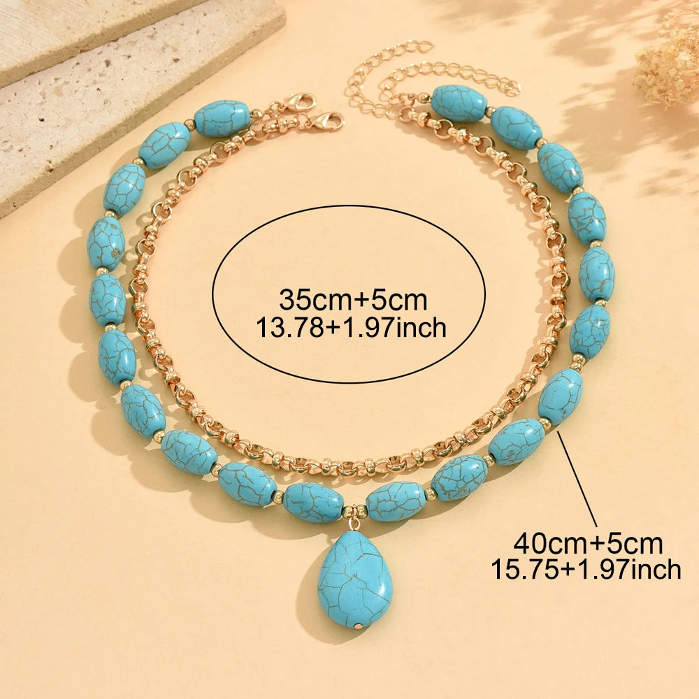 Collier Ras de Cou Turquoise