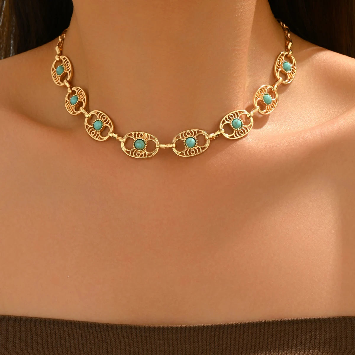 Collier Turquoise Femme