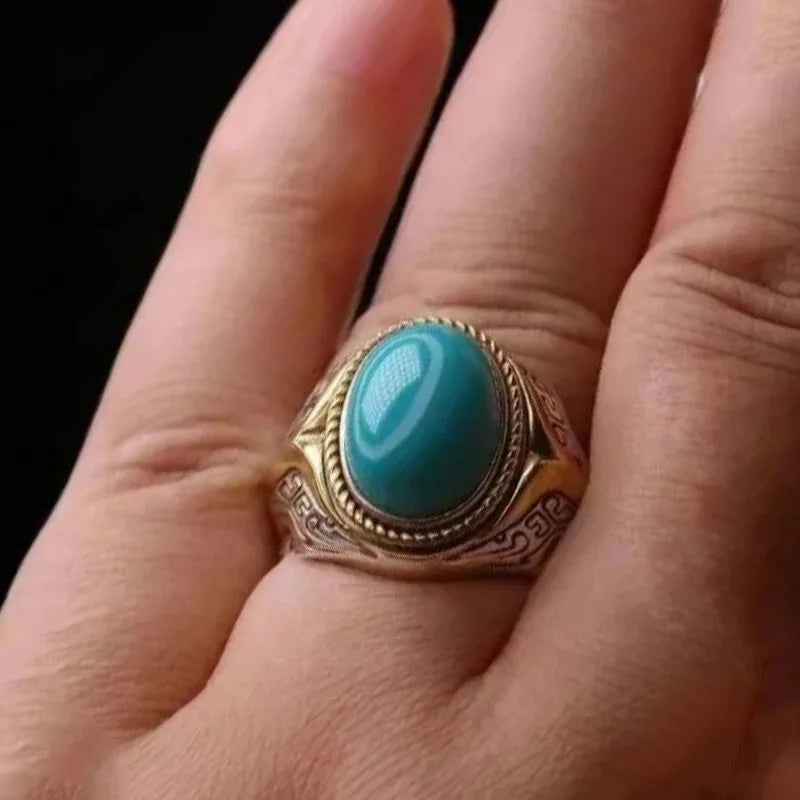 Bague Turquoise Homme