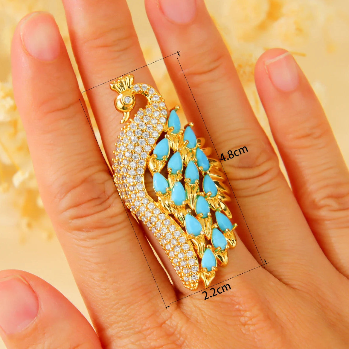 Bague Turquoise Or