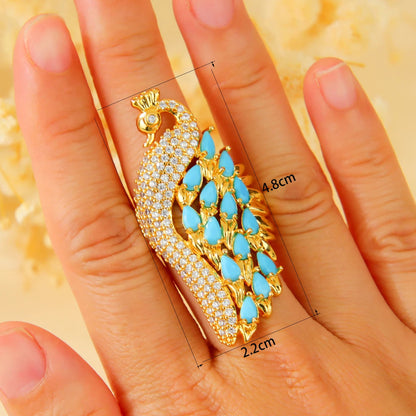 Bague Turquoise Or