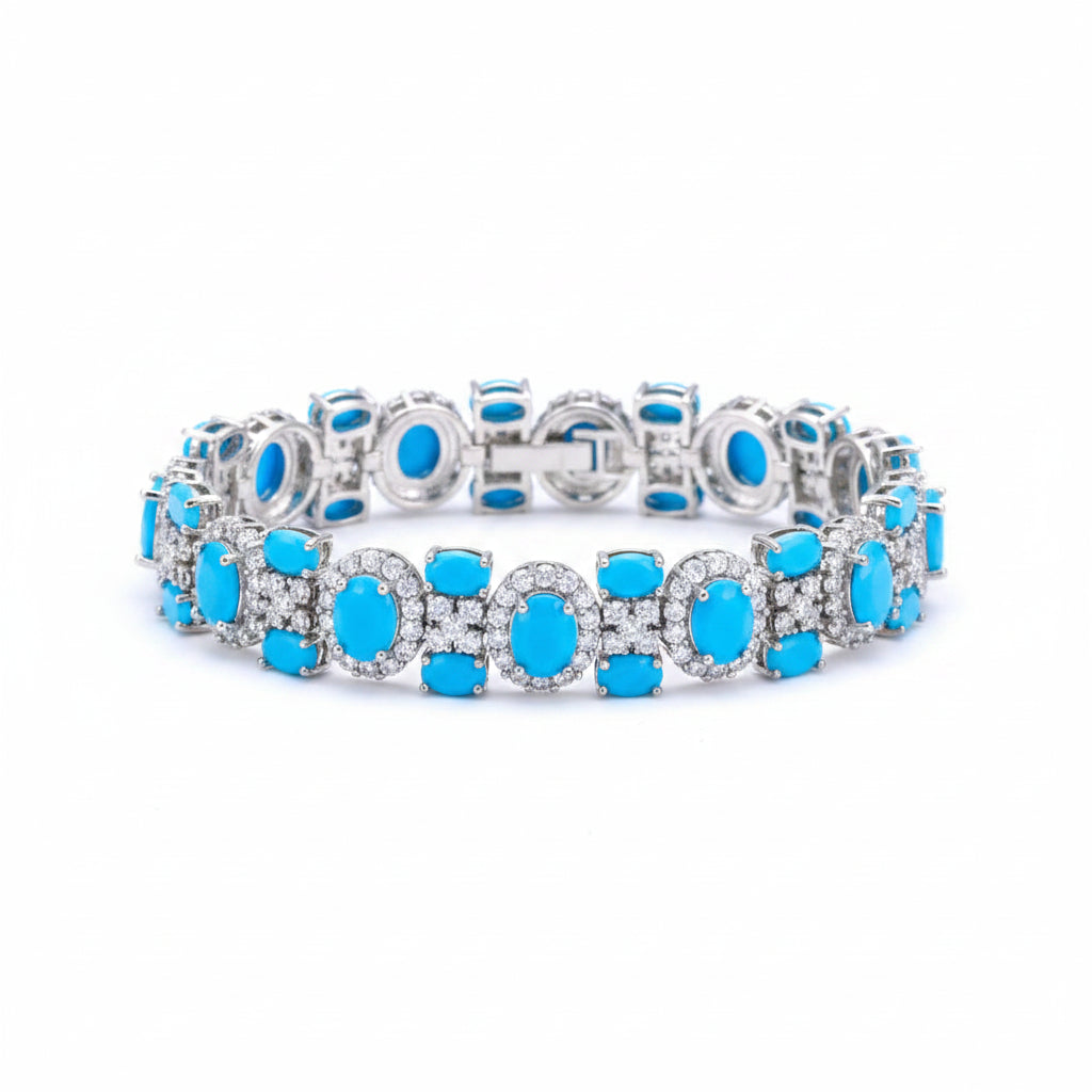 bracelet bleu turquoise