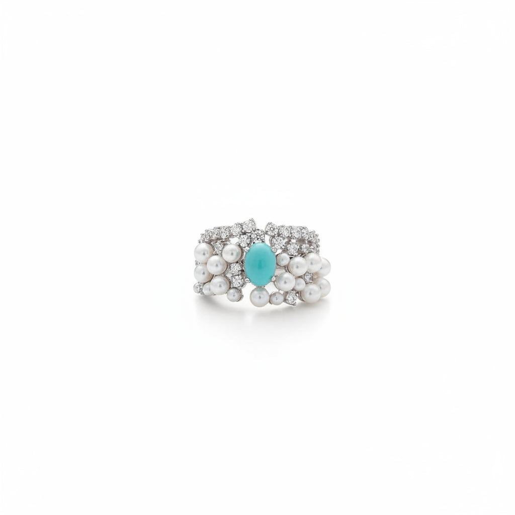 bague turquoise argent femme