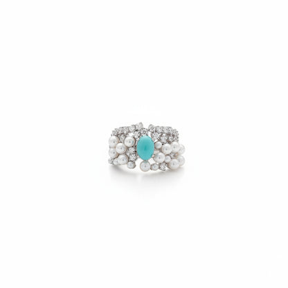 bague turquoise argent femme