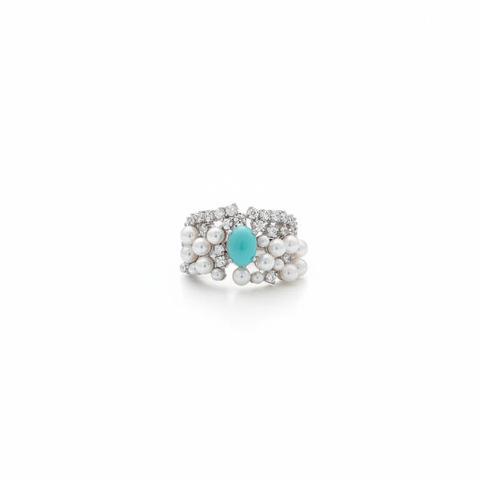 bague turquoise argent femme