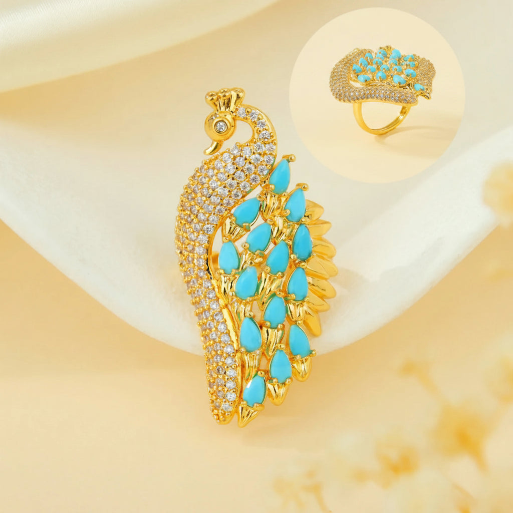 Bague Turquoise Or
