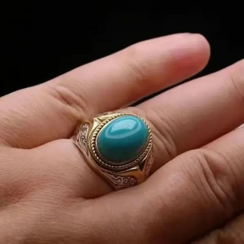 Bague Turquoise Homme