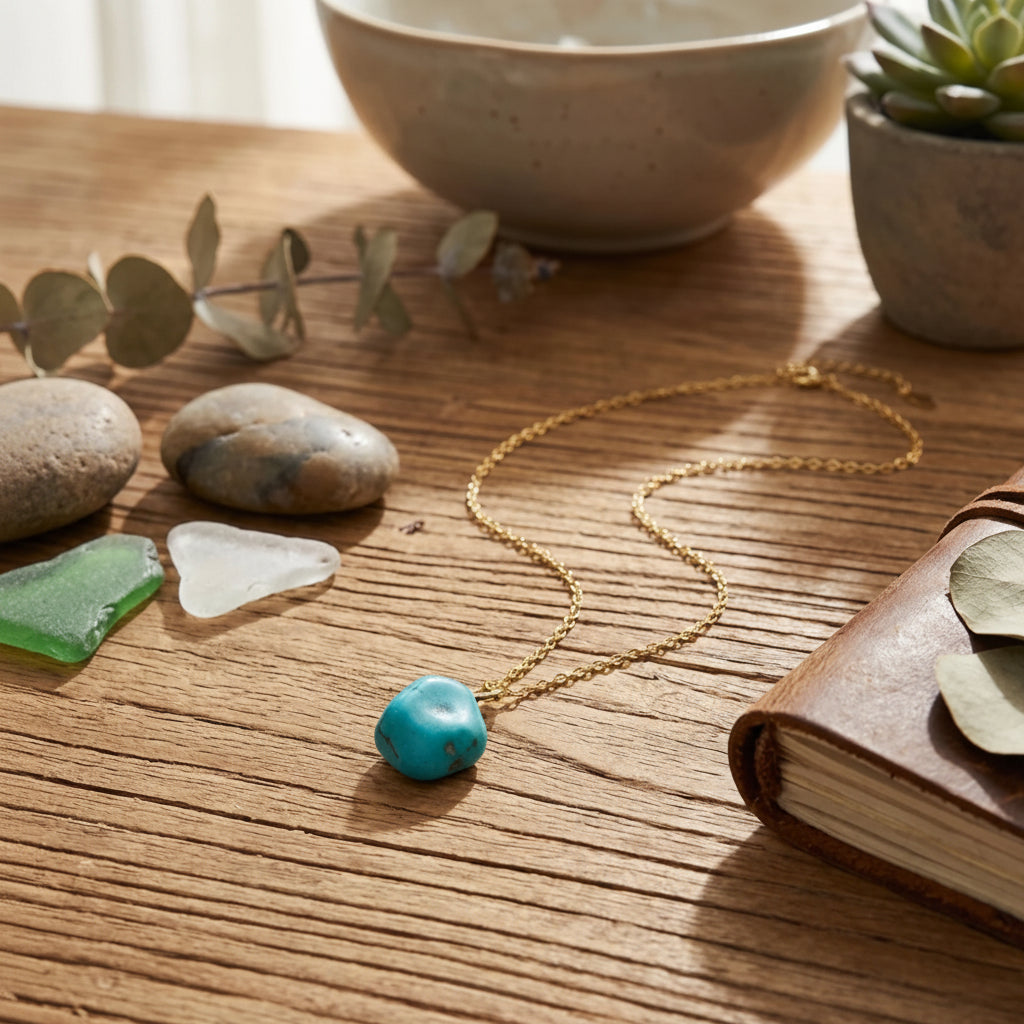 Collier Perle Turquoise
