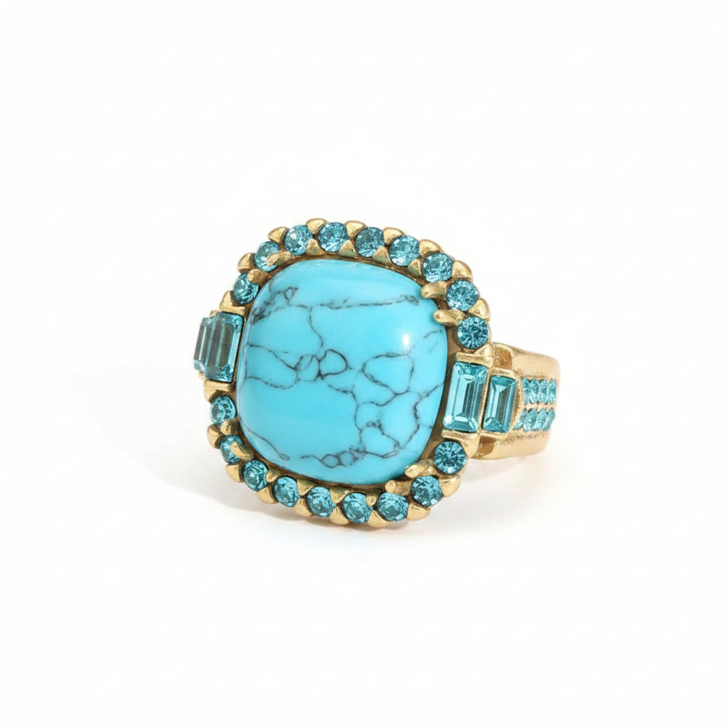 bagues pierre turquoise