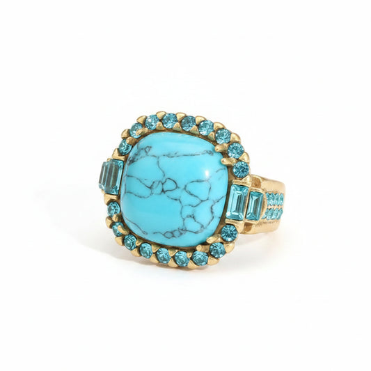 bagues pierre turquoise